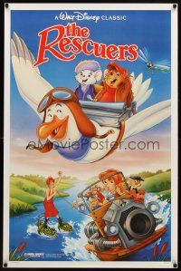 8b590 RESCUERS 1sh R89 Disney mouse mystery adventure cartoon from the depths of Devil's Bayou!