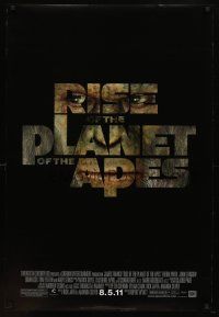 8b598 RISE OF THE PLANET OF THE APES style B advance DS 1sh '11 James Franco, Freida Pinto!