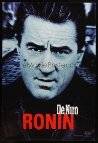 8b608 RONIN teaser 1sh '98 Jean Reno, cool close-up of Robert De Niro!