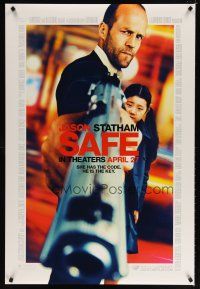 8b615 SAFE advance DS 1sh '12 Jason Statham, she has the code, he is the key!