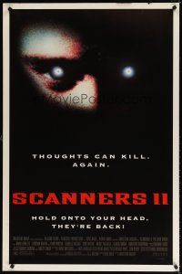 8b621 SCANNERS 2 1sh '91 The New Order, sequel, thoughts can kill!