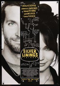 8b650 SILVER LININGS PLAYBOOK advance DS 1sh '12 Bradley Cooper, Jennifer Lawrence!
