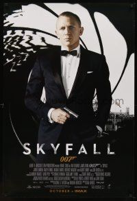 8b655 SKYFALL int'l IMAX advance DS 1sh '12 image of Daniel Craig as Bond, newest 007!