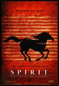 8b687 SPIRIT STALLION OF THE CIMARRON advance DS 1sh '02 Dreamworks Native American horse cartoon!
