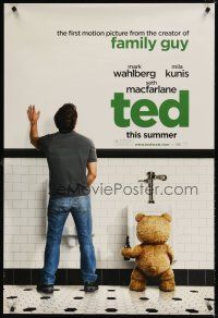 8b728 TED teaser DS 1sh '12 image of Mark Wahlberg & teddy bear at urinals!