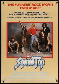 8b745 THIS IS SPINAL TAP 1sh '84 Rob Reiner heavy metal rock & roll cult classic!