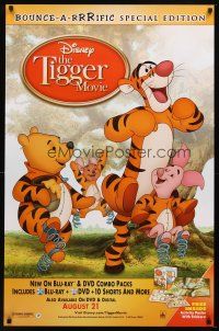 8b750 TIGGER MOVIE video 1sh '00 Winnie the Pooh, Piglet, Roo, Rabbit & Eeyore too!