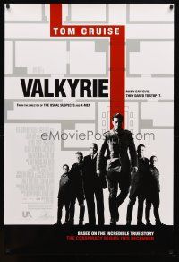 8b773 VALKYRIE advance DS 1sh '08 Bryan Singer, Tom Cruise, German plot to assassinate Hitler!