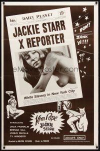 8b787 WHITE SLAVERY IN NEW YORK 1sh '75 Kim Poper as Jacky Starr, X Reporter!