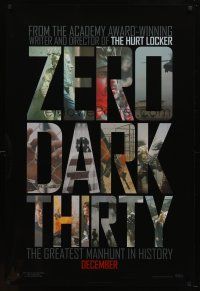 8b800 ZERO DARK THIRTY teaser DS 1sh '12 Jessica Chastain, Taylor Kinney, Scott Adkins