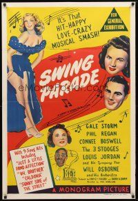 8c277 SWING PARADE OF 1946 Aust 1sh '45 Three Stooges with Curly, Phil Regan, Gale Storm, Jourdan!
