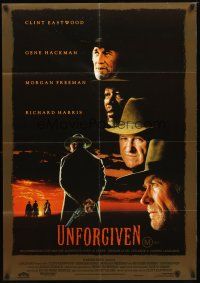 8c278 UNFORGIVEN Aust 1sh '92 Clint Eastwood, Gene Hackman, Richard Harris, Morgan Freeman