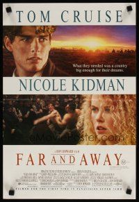8c438 FAR & AWAY Aust daybill '92 Ron Howard, close-ups of young Tom Cruise & Nicole Kidman!