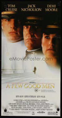 8c452 FEW GOOD MEN Aust daybill '92 best close up of Tom Cruise, Jack Nicholson & Demi Moore!