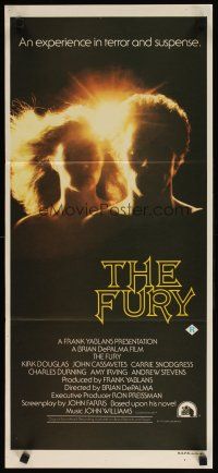 8c496 FURY Aust daybill '78 Brian De Palma, Kirk Douglas, an experience in terror & suspense!