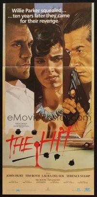 8c549 HIT Aust daybill '84 Stephen Frears directed, John Hurt, different artwork!