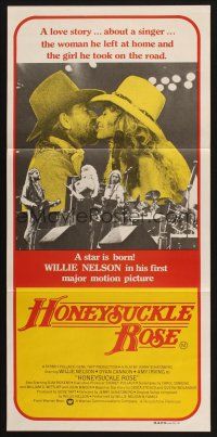 8c553 HONEYSUCKLE ROSE Aust daybill '80 Willie Nelson, Dyan Cannon & Amy Irving, country music!