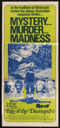 8c572 INN OF THE DAMNED Aust daybill '75 Dame Judith Anderson, Alex Cord, murder & madness!