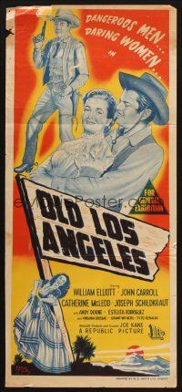 8c676 OLD LOS ANGELES Aust daybill '48 Wild Bill Elliott, John Carroll, McLeod, Tyler art!