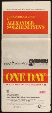 8c680 ONE DAY IN THE LIFE OF IVAN DENISOVICH Aust daybill '71 Tom Courtenay in the title role!