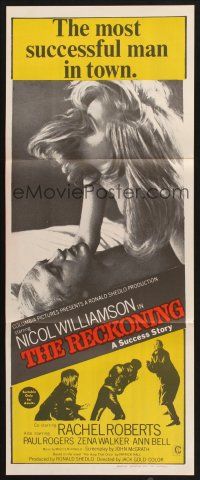 8c740 RECKONING Aust daybill '69 Nicol Williamson, most successful man in town at work & at play!