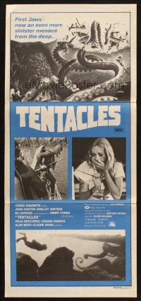 8c878 TENTACLES Aust daybill '77 Tentacoli, AIP, John Huston, Henry Fonda, Bo Hopkins!
