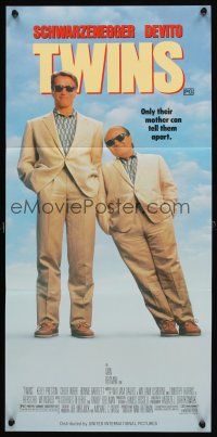 8c925 TWINS Aust daybill '88 Arnold Schwarzenegger & Danny DeVito are an unlikely duo!
