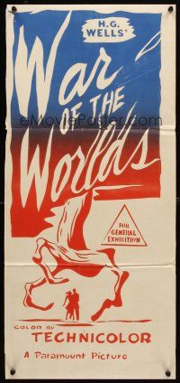 8c952 WAR OF THE WORLDS Aust daybill R60s H.G. Wells classic produced by George Pal!