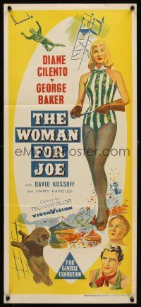 8c982 WOMAN FOR JOE Aust daybill '55 sexy full-length art of Diane Cilento, George Baker!