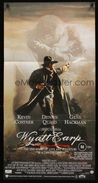 8c985 WYATT EARP Aust daybill '94 Kevin Costner, Dennis Quaid, Gene Hackman, Michael Madsen