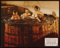 8c078 WILD BUNCH French LC '69 Sam Peckinpah classic, Warren Oates & Ben Johnson w/women in tub!