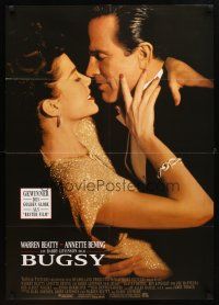 8c098 BUGSY German '91 close-up of Warren Beatty embracing Annette Bening!
