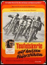 8c138 ON ANY SUNDAY German '72 Bruce Brown classic, Steve McQueen, motorcycle racing!