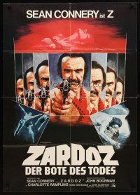 8c163 ZARDOZ German '74 different Peltzer fantasy art of Sean Connery!