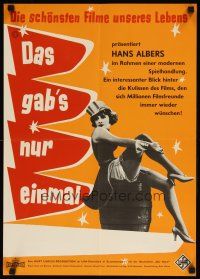 8c166 IT ONLY HAPPENED ONCE German 16x23 '58 Das Gab's Nur Einmal, Marlene Dietrich from Blue Angle!