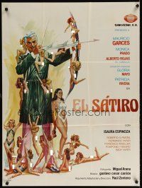 8c003 EL SATIRO Mexican poster '81 Mauricio Garces, art of archer & many sexy women!