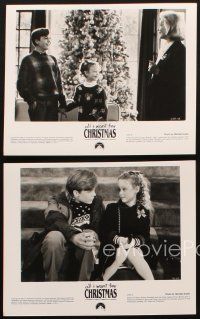 8d710 ALL I WANT FOR CHRISTMAS 4 8x10 stills '91 exquisite Lauren Bacall, Thora Birch, Christmas!