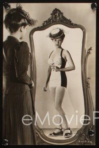 8d828 AUDREY LONG 3 6.25x9.25 stills '44 great full length portrait with trick mirror photography!