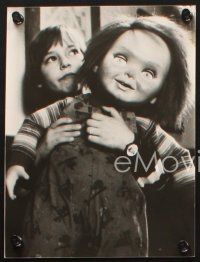 8d843 CHILD'S PLAY 2 3 7x9.5 stills '90 great kooky horror images of Chucky & Alex Vincent, doctors!