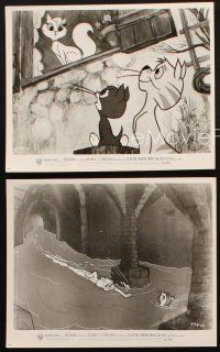 8d858 GAY PURR-EE 3 8x10 stills '62 great images of cartoon cats in France!