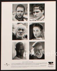 8d859 GLADIATOR 3 8x10 stills '00 Russell Crowe, Joaquin Phoenix, directed by Ridley Scott!