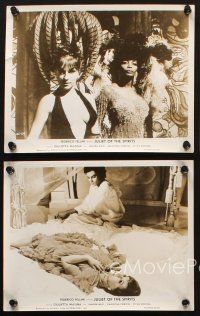 8d671 JULIET OF THE SPIRITS 5 8x10 stills '65 Federico Fellini, Giulietta Masina, Sandra Milo
