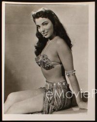 8d951 LAND OF THE PHARAOHS 2 8x10 stills '55 super sexy portraits of barely-dressed Joan Collins!