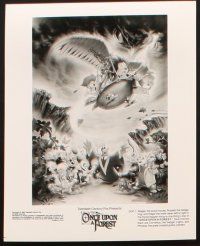 8d786 ONCE UPON A FOREST 4 8x10 stills '93 great cartoon images of forest animals!