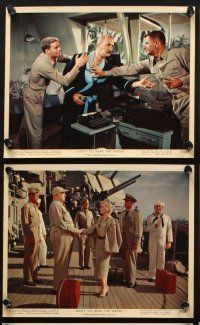 8d232 DON'T GO NEAR THE WATER 6 color 8x10 stills '57 Glenn Ford, Gia Scala, Holliman, Anne Francis!