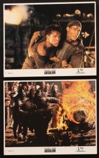 8d215 NO ESCAPE 7 8x10 mini LCs '94 Ray Liotta, cool war fighting images, Escape From Absolom!
