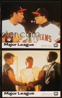 8d213 MAJOR LEAGUE 7 color English FOH LCs '89 Charlie Sheen, Tom Berenger, Wesley Snipes, baseball