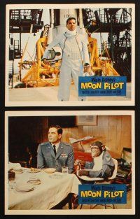 8d144 MOON PILOT 8 color English FOH LCs '62 Disney, Tom Tryon, Dany Saval, wacky science fiction!