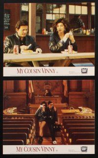 8d166 MY COUSIN VINNY 8 color English FOH LCs '92 Joe Pesci w/pretty Marisa Tomei, classic comedy!