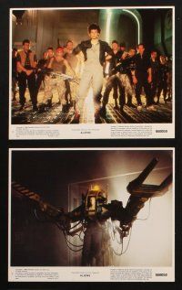 8d060 ALIENS 8 8x10 mini LCs '86 James Cameron, Sigourney Weaver, Bill Paxton, Michael Biehn!